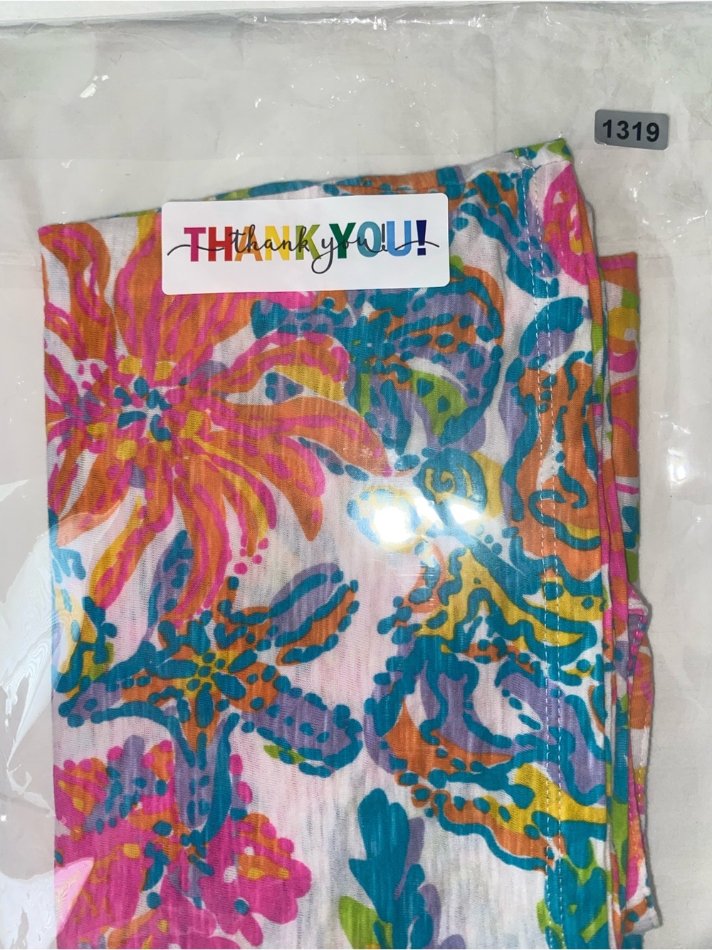 Lilly Pulitzer Multicolor Floral Halter Tank - White Base - Picture 6 of 6